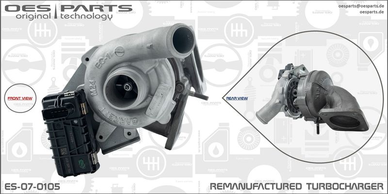 OES PARTS Kompresors, Turbopūte ES-07-0105